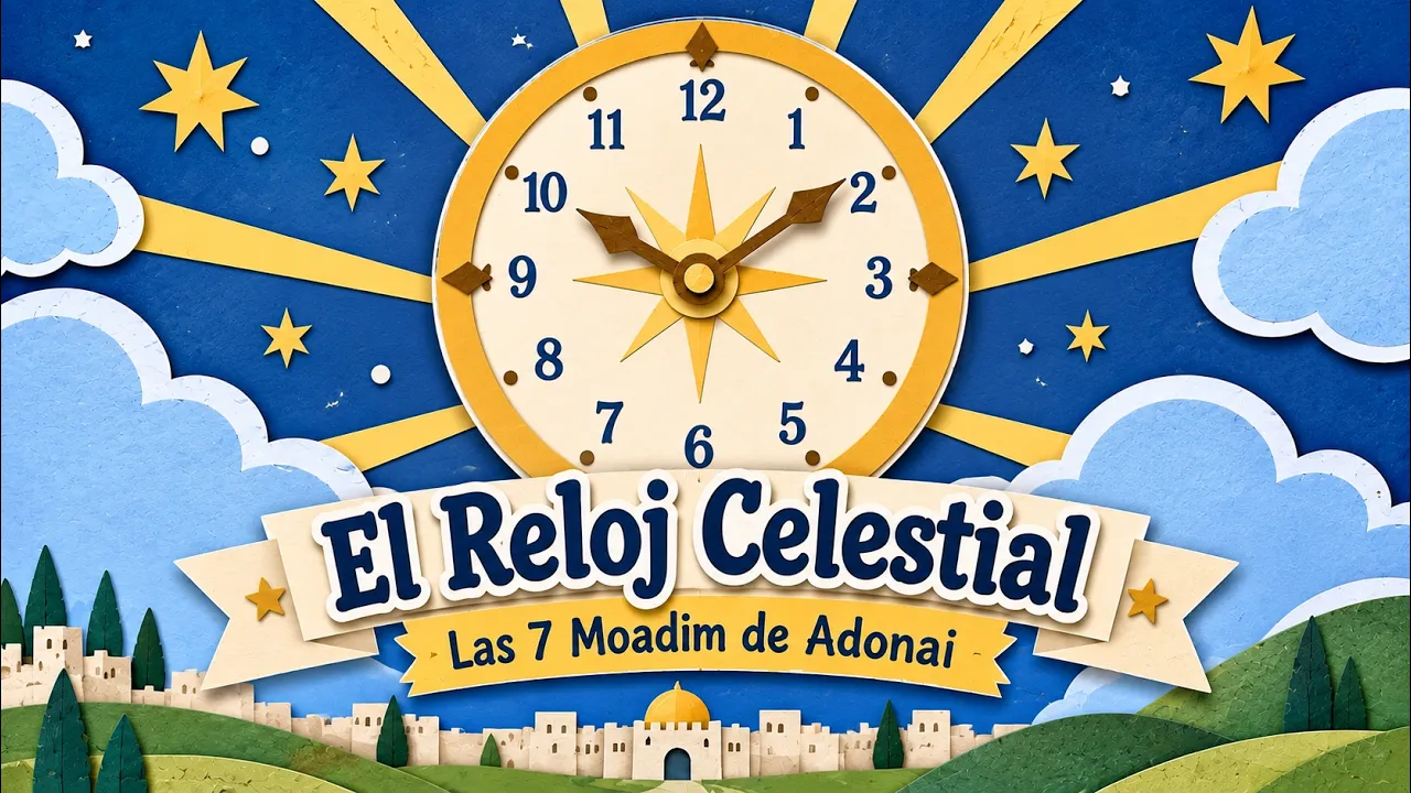 Portada de la canción El Reloj Celestial · Las 7 Moadim de Adonai